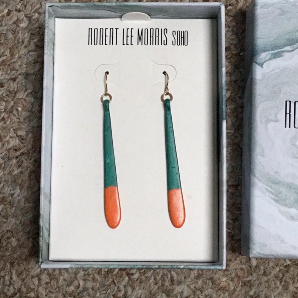 Dangle earrings by Robert Lee Morris - Picture 2 of 4